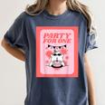 Cool Fun Cute Party Introvert Cat Character Women's Comfort Colors T-Shirt Moss Cool Fun Cute Party Introvert Cat Character Women's Comfort Colors T-Shirt Moss