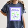 Cool Fun Cute Proud Introvert Cat Character For Men Women Women's Comfort Colors T-Shirt Moss Cool Fun Cute Proud Introvert Cat Character For Men Women Women's Comfort Colors T-Shirt Moss