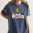 Cute Ghost Drinking Coffee Halloween Fall Ghost Book Reading Women's Comfort Colors T-Shirt Moss Cute Ghost Drinking Coffee Halloween Fall Ghost Book Reading Women's Comfort Colors T-Shirt Moss