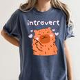 Cute Introvert Graphic Tee Women's Comfort Colors T-Shirt Moss Cute Introvert Graphic Tee Women's Comfort Colors T-Shirt Moss