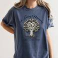Dad Father Memory And Memorial Tree Of Life With Heart Women's Comfort Colors T-Shirt Moss Dad Father Memory And Memorial Tree Of Life With Heart Women's Comfort Colors T-Shirt Moss