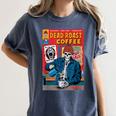 Dead Roast Coffee Comic Book Cover Style Skeleton Barista Women's Comfort Colors T-Shirt Moss
