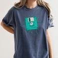 Diskette Dances Retrospec Memory Module Data Carrier Women's Comfort Colors T-Shirt Moss Diskette Dances Retrospec Memory Module Data Carrier Women's Comfort Colors T-Shirt Moss