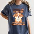 Dog Introvert I Need 20 Minutes Where No One Comes Women's Comfort Colors T-Shirt Moss