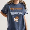 Dog-Trovert Shih Tzu Humor Definition Introvert Women's Comfort Colors T-Shirt Moss Dog-Trovert Shih Tzu Humor Definition Introvert Women's Comfort Colors T-Shirt Moss