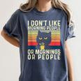 I Don't Like Morning People Introvert Introverted Antisocial Women's Comfort Colors T-Shirt Moss