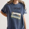 Dreams Of Music Mixtapes Retro Cassette Lifestyle Nostalgia Premium Tri-Blend Women's Comfort Colors T-Shirt Moss