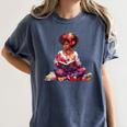 Educated Melanin Queen Afro Women Reading Book History Women's Comfort Colors T-Shirt Moss Educated Melanin Queen Afro Women Reading Book History Women's Comfort Colors T-Shirt Moss