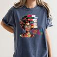 Education Is Freedom History Month Teacher Books Afro Women's Comfort Colors T-Shirt Moss Education Is Freedom History Month Teacher Books Afro Women's Comfort Colors T-Shirt Moss