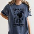 Elder Emo Club Skeleton Nostalgia It Wasn't a Phase Mom Women's Comfort Colors T-Shirt Moss