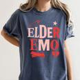 Elder Emo Retro Punk Typography Nostalgia Women's Comfort Colors T-Shirt Moss
