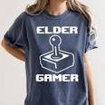 Elder Gamer Retro Video Game Nostalgia Old Gamer Women's Comfort Colors T-Shirt Moss Elder Gamer Retro Video Game Nostalgia Old Gamer Women's Comfort Colors T-Shirt Moss