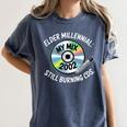 Elder Millennials Embracing 90s CDs Nostalgia Vibes Women's Comfort Colors T-Shirt Moss