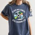 Elder Millennials Embracing 90s CDs Nostalgia Vibes Women's Comfort Colors T-Shirt Moss