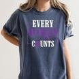 Every Memory Counts Alzheimer's Awareness Dementia Women's Comfort Colors T-Shirt Moss Every Memory Counts Alzheimer's Awareness Dementia Women's Comfort Colors T-Shirt Moss
