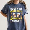 Every Sip Brings Back A Summer Memory Iced Coffee Women's Comfort Colors T-Shirt Moss Every Sip Brings Back A Summer Memory Iced Coffee Women's Comfort Colors T-Shirt Moss