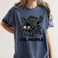 Ew People Introvert Cat Lover Crazy Cats Lady Women's Comfort Colors T-Shirt Moss
