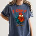 F-Caw-F Rooster F Awk F Chicken Coffee Romance Books Lover Women's Comfort Colors T-Shirt Moss
