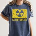 Fallout Shelter Nuclear War Radioactive Nostalgia T-Shirt Women's Comfort Colors T-Shirt Moss