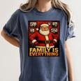 Family Christmas Retro Santa Holiday Nostalgia Vibes Women's Comfort Colors T-Shirt Moss Family Christmas Retro Santa Holiday Nostalgia Vibes Women's Comfort Colors T-Shirt Moss
