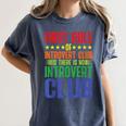 First Rule Of Introvert Club Is There Is No Introvert Club Women's Comfort Colors T-Shirt Moss
