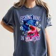 Fishing Runs In My Blood Introvert Hobby Antisocial Women's Comfort Colors T-Shirt Moss Fishing Runs In My Blood Introvert Hobby Antisocial Women's Comfort Colors T-Shirt Moss