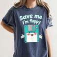 Floppy Disk Retro Tech Nostalgia Old School Computing Humor Women's Comfort Colors T-Shirt Moss Floppy Disk Retro Tech Nostalgia Old School Computing Humor Women's Comfort Colors T-Shirt Moss