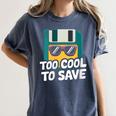 Floppy Disk Retro Tech Nostalgia Old School Computing Humor Women's Comfort Colors T-Shirt Moss