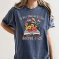Floral Book Officially Retired 2025 A New Chapter Begins Women's Comfort Colors T-Shirt Moss