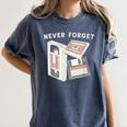 Never Forget VHS Tape Cassette Floppy Disk Nostalgia 80s 90s Women's Comfort Colors T-Shirt Moss Never Forget VHS Tape Cassette Floppy Disk Nostalgia 80s 90s Women's Comfort Colors T-Shirt Moss