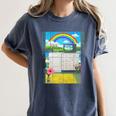 Frutiger Aero Aesthetic Rainbow Glitch Art Premium Tri-Blend Women's Comfort Colors T-Shirt Moss