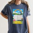 Frutiger Aero Aesthetic Rainbow Glitch Art Women's Comfort Colors T-Shirt Moss