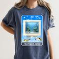 Frutiger Aero Aesthetic Tech Computer Aquarium Tarot Card Women's Comfort Colors T-Shirt Moss