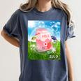 Frutiger Aero Aesthetic Tech Kawaii Strawberry Milk Fishes Women's Comfort Colors T-Shirt Moss Frutiger Aero Aesthetic Tech Kawaii Strawberry Milk Fishes Women's Comfort Colors T-Shirt Moss