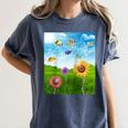 Frutiger Aero Aesthetic Tech Scenery Fishes Sunflower Raglan Baseball Tee Women's Comfort Colors T-Shirt Moss Frutiger Aero Aesthetic Tech Scenery Fishes Sunflower Raglan Baseball Tee Women's Comfort Colors T-Shirt Moss