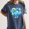 Frutiger Aero Metro Abstract Maximalism 2000s Nostalgia Premium Tri-Blend Women's Comfort Colors T-Shirt Moss