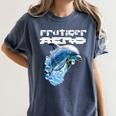 Frutiger Aero Splashy Dolphin Y2k Aesthetic Graphic Premium Women's Comfort Colors T-Shirt Moss