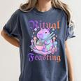 Goth Capybara Ramen Ritual Feasting Soft Introvert Art Women's Comfort Colors T-Shirt Moss
