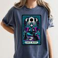 Gothic Girl Tarot Card Introverted Reader And Reading Women's Comfort Colors T-Shirt Moss