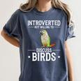 Green Cheek Conure Introvert Parrot Bird Conure Women's Comfort Colors T-Shirt Moss