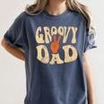 Groovy Dad 70s Aesthetic Nostalgia 1970's Retro Dad Women's Comfort Colors T-Shirt Moss