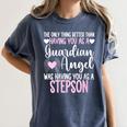 Guardian Angel Memorial In Memory Of Stepson For Stepmother Women's Comfort Colors T-Shirt Moss