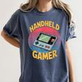 Handheld Gamer Retro Portable Console Nostalgia Women's Comfort Colors T-Shirt Moss