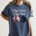 Happy Valentines Day Self Introvert Humor Antisocial Women's Comfort Colors T-Shirt Moss
