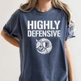 Highly Defensive Armadillo Shield Introvert Boundaries Women's Comfort Colors T-Shirt Moss Highly Defensive Armadillo Shield Introvert Boundaries Women's Comfort Colors T-Shirt Moss