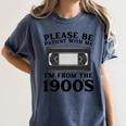 Over The Hill Please Be Patient I'm From The 1900s VHS Premium Tri-Blend Women's Comfort Colors T-Shirt Moss