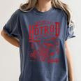 Hotrod Car Automotive Nostalgia Distressed Retro Women's Comfort Colors T-Shirt Moss