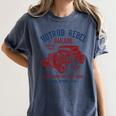 Hotrod Rebel Automotive Nostalgia Old Car Distressed Premium Tri-Blend Women's Comfort Colors T-Shirt Moss