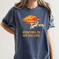 Hunting Is My Escape Introvert Hunter Antisocial Raglan Baseball Tee Women's Comfort Colors T-Shirt Moss