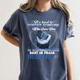 My Husband Is Guardian Angel He Watches Over My Back Memory Women's Comfort Colors T-Shirt Moss